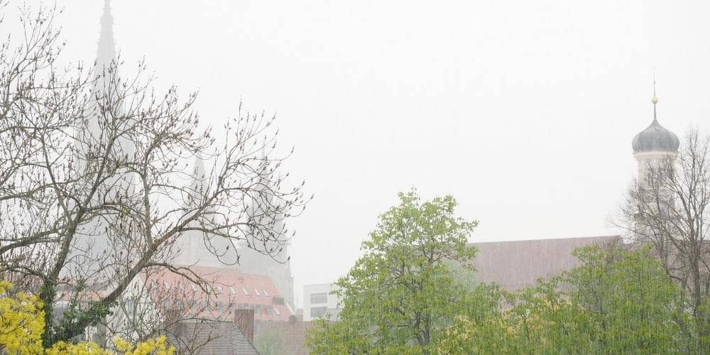 Ulm bei schlechtem Wetter