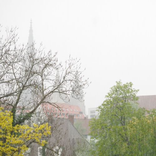 Ulm bei schlechtem Wetter