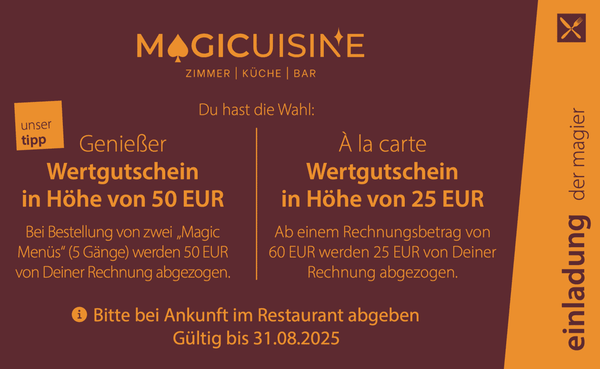Magicuisine in Neu-Ulm - zauberhafter Genuss